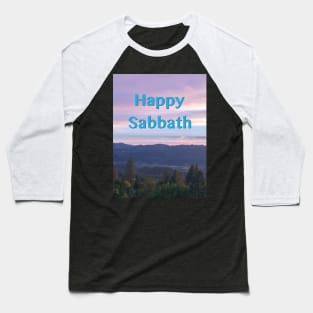 Happy Sabbath Sunset Photograph Baseball T-Shirt